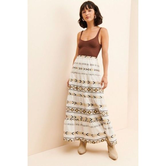 Anthropologie Kaisa Ydra Maxi Skirt